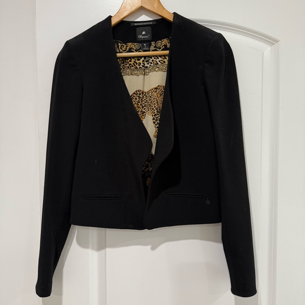 Scotch & Soda Elegant Black Women's Jacket size 2